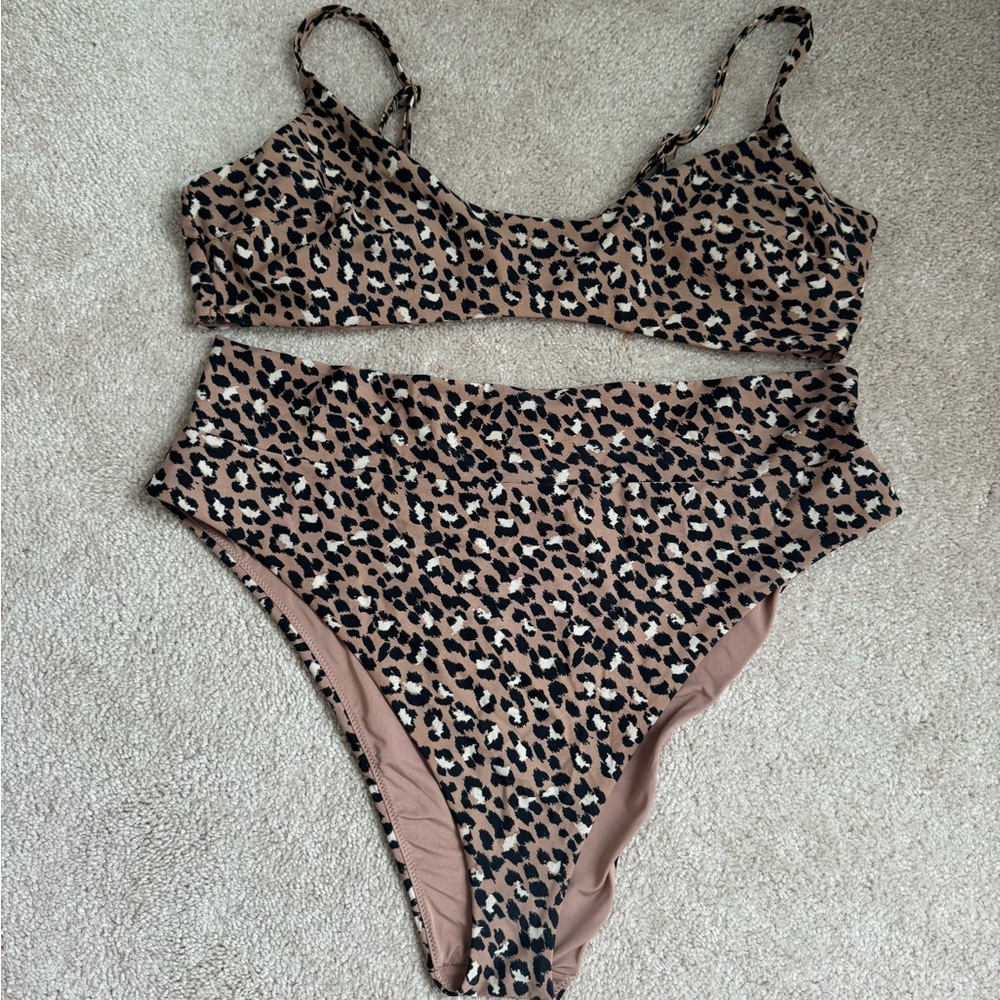 Aerie leopard bikini XXL